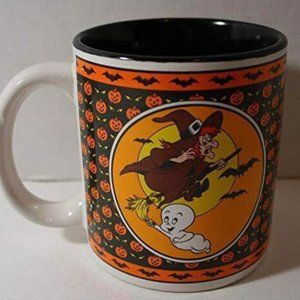 Casper Friendly Ghost / Witch Halloween Ceramic Coffee Mug 12 oz